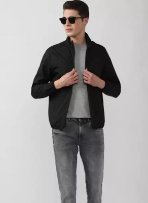 undefined Full Sleeve Self Design Men Jacket