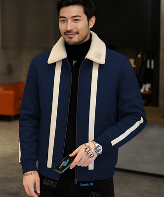 FUTSE PENO Full Sleeve Solid, Striped Men Jacket