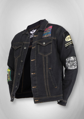 FTX Full Sleeve Printed Men Denim Jacket