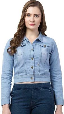 AYRIN Full Sleeve Washed Women Denim Jacket