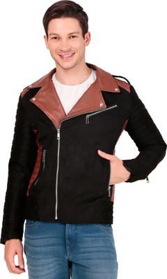 Leather Retail Full Sleeve Solid Men Jacket