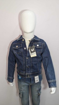 hardy water Full Sleeve Solid Boys & Girls Denim Jacket