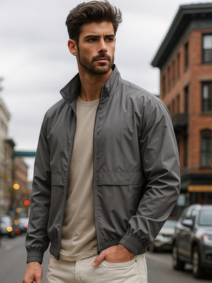 BEWAKOOF Full Sleeve Solid Men Jacket