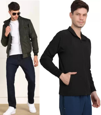 Tritika Full Sleeve Solid Men Jacket
