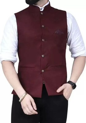 EKRAM ENTERPRISES Sleeveless Solid Men Jacket