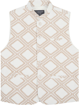 Charchit Sleeveless Printed Boys Jacket