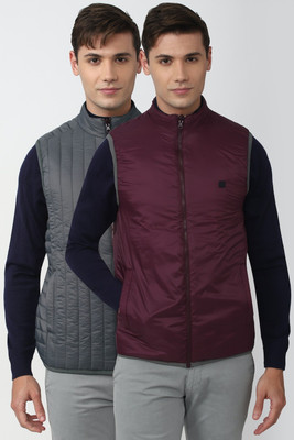 VAN HEUSEN Sleeveless Solid Men Jacket