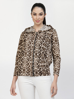 UZARUS 3/4th Sleeve Dyed/Ombre Women Jacket