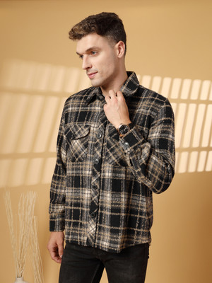 CHKOKKO Full Sleeve Checkered Men Jacket