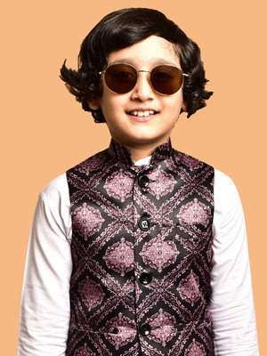 PRINTCULTR Sleeveless Printed Boys Jacket