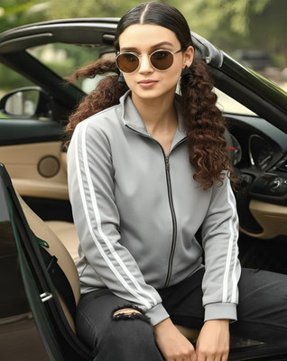 PERFECT PRODUCTIONS Full Sleeve Striped Women Jacket
