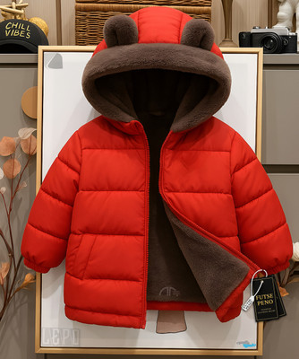 FUTSE PENO Full Sleeve Solid Boys & Girls Jacket