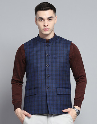 MONTE CARLO Sleeveless Solid Men Jacket