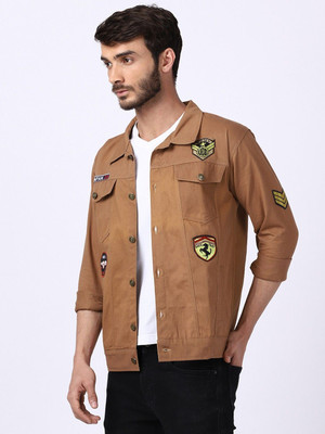 ANISHANFASHIONS Full Sleeve Solid Men Denim Jacket