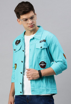 VOXATI Full Sleeve Solid Men Denim Jacket