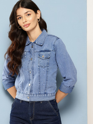 CORSICA Full Sleeve Solid Women Denim Jacket