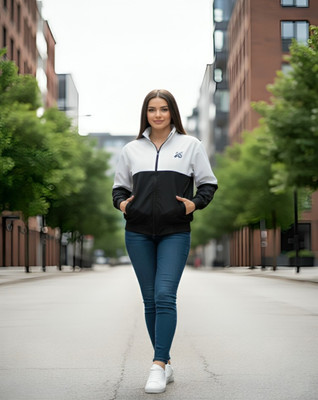 MAYKR Full Sleeve Colorblock Women Jacket