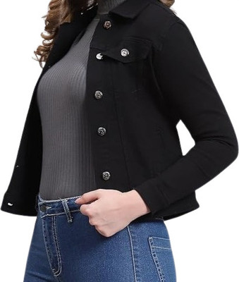 GlamSmart Full Sleeve Solid Women Denim Jacket