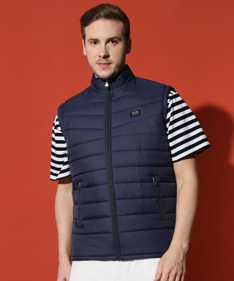 DRESSBASE Half Sleeve Solid Men Jacket