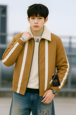 FUTSE PENO Full Sleeve Striped Men Jacket