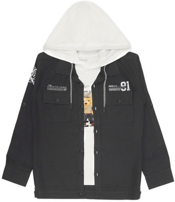 CAVIO Full Sleeve Self Design Boys Jacket
