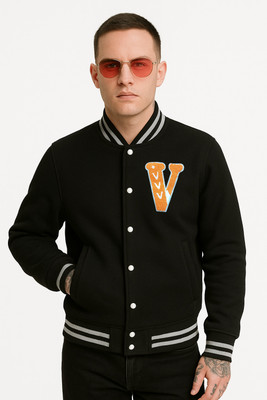 NEET Full Sleeve Striped, Applique Men Jacket