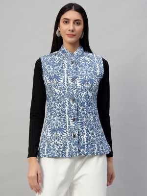 Ravaiyaa - Attitude Is Everything Sleeveless Floral Print Women Jacket