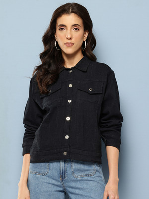 Aarika Full Sleeve Solid Women Denim Jacket