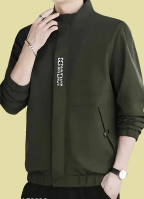 Rozebee Full Sleeve Solid, Printed Men Jacket