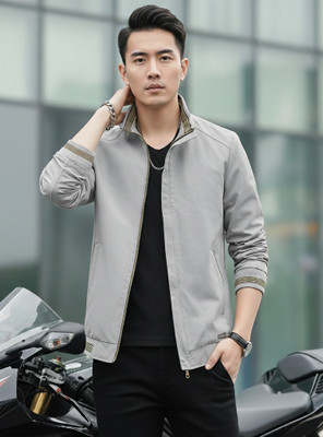 Klothery Full Sleeve Solid Men Jacket