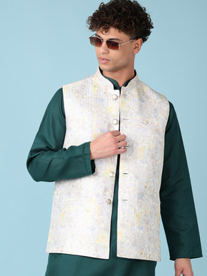 V-MART Sleeveless Embroidered Men Jacket