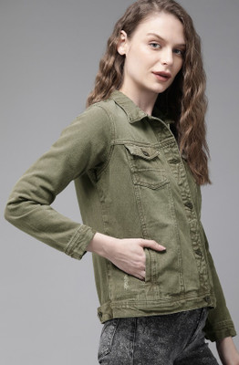 ZaaHii Full Sleeve Self Design Women Jacket