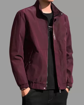 ANABIYA Full Sleeve Solid Men Jacket