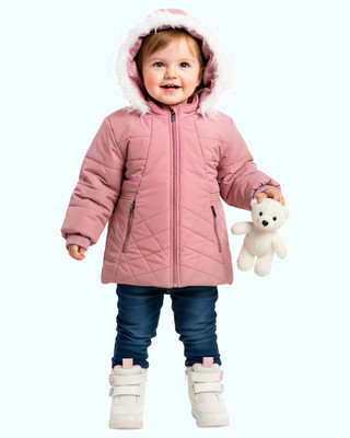 FROSTA Full Sleeve Self Design Girls Jacket