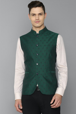 Allen Solly Sleeveless Solid Men Jacket