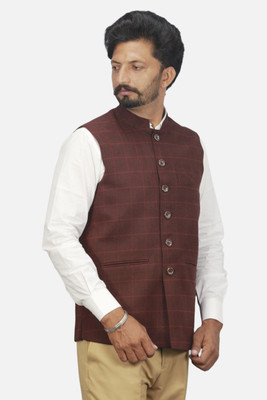 gargian master cut Sleeveless Solid Men Jacket