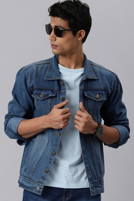 VOXATI Full Sleeve Dyed/Ombre Men Denim Jacket