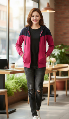 Barmanic Full Sleeve Solid Women Jacket