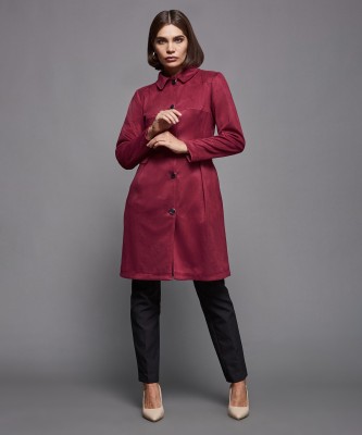 Miss Chase Polyester Solid Coat