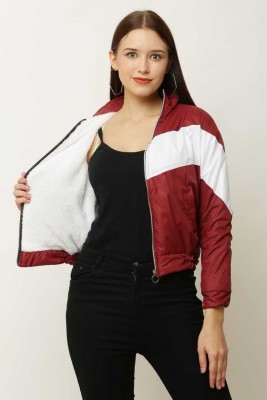 LOUSRICS 3/4th Sleeve Colorblock Women Jacket