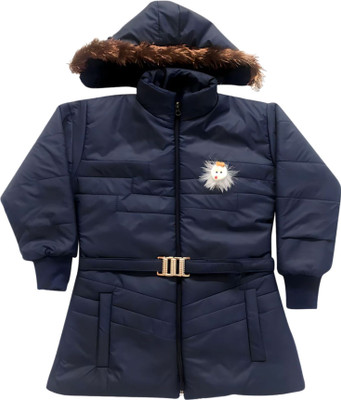 DDiscount Full Sleeve Solid Girls Jacket