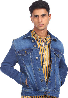 FLYING MACHINE Full Sleeve Washed Men Jacket