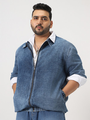 Urbano Plus Full Sleeve Solid Men Denim Jacket