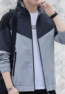 JNH Fashion Full Sleeve Colorblock Men Jacket