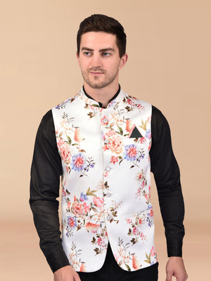 Divastri Sleeveless Printed Men Jacket