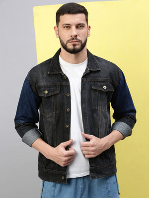 VOXATI Full Sleeve Washed Men Denim Jacket