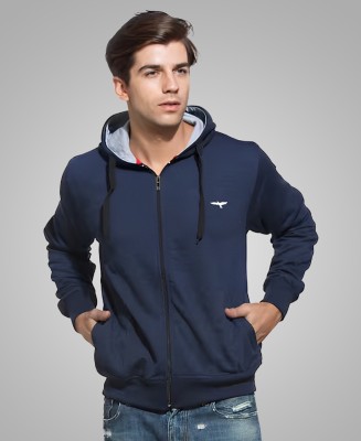 Reya Full Sleeve Solid Men Sweatshirt