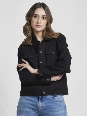 Spykar Full Sleeve Solid Women Jacket