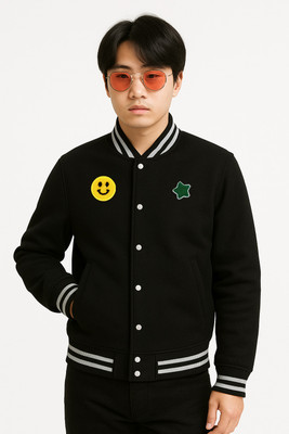 Crossbone Full Sleeve Graphic Print Men Jacket
