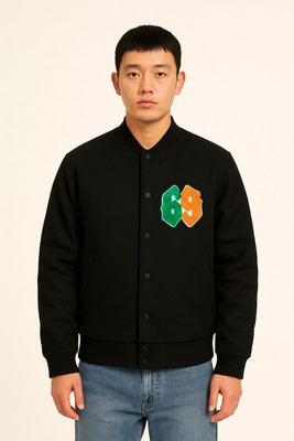 Crossbone Full Sleeve Graphic Print Men Jacket